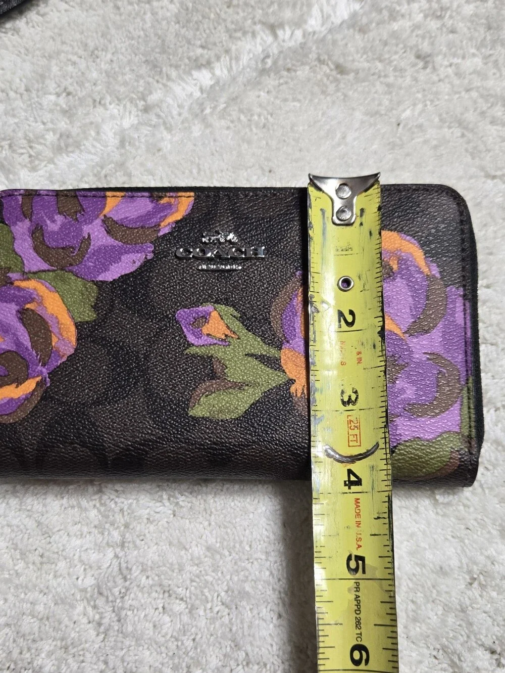 Coach Morgan Shoulder Bag In Signature Canvas With Rose Print & Matching Wallet